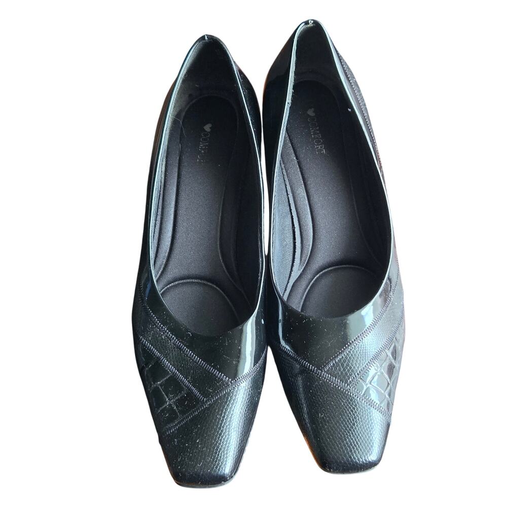 Vintage Black Heel Dress Shoes Size 9